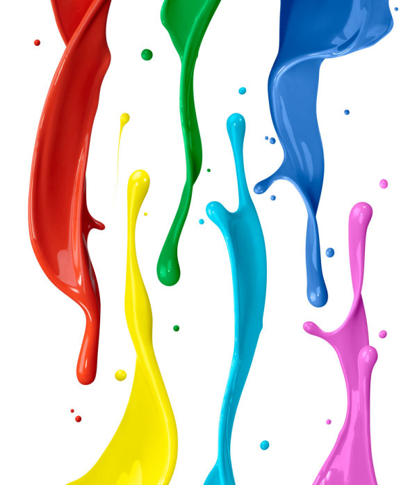 4-Designer | Color dynamic splash paint 01 HD Images