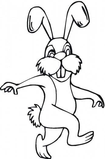 Bunny with Carrot coloring page | Super Coloring