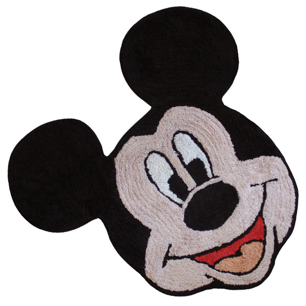 Disney Mickey Mouse Shaped Rug, Multi