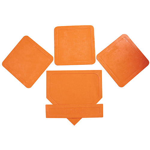 BSN Orange Throw Down Baseball Bases, 5Pieces - Walmart.