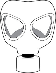 Gas Mask clip art Free Vector