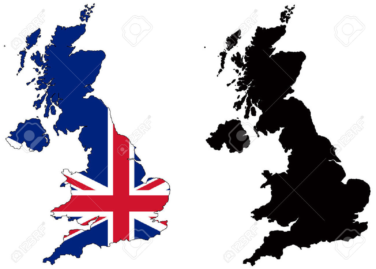 Uk Map Clipart - ClipArt Best