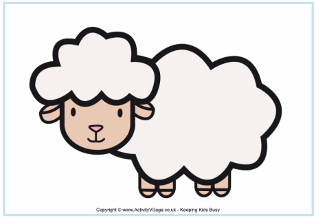 Free Sheep Poster For Kids