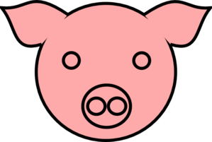 Pig ears clipart