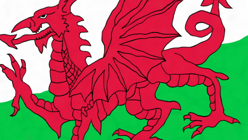 Wales Flag Loop 2 Stock Footage Video 1372039 - Shutterstock