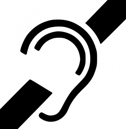 Download Deaf Symbol clip art Vector Free