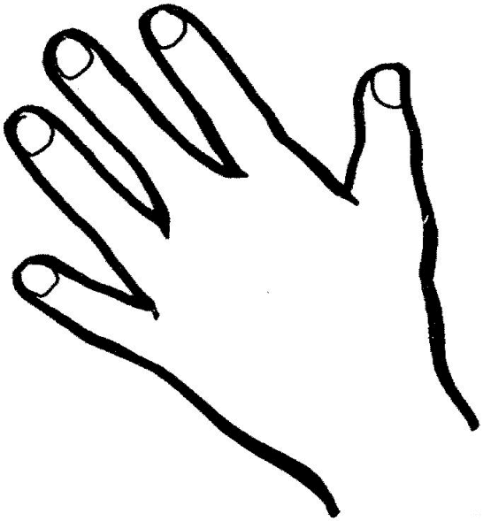 Free Printable Coloring Sheet Of A Hand | Coloring Pages