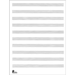 Music Sales Manuscript Paper No.2 24 Double Fold Sheets, 9X12, 10 ...