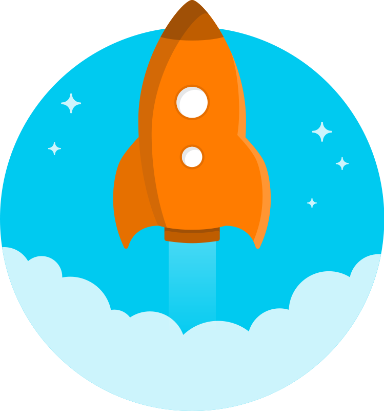 Free rocket ship clipart