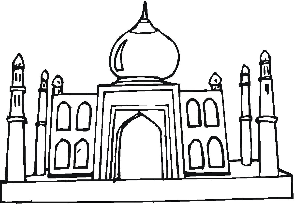 Mosque Black And.white Clip Art - ClipArt Best
