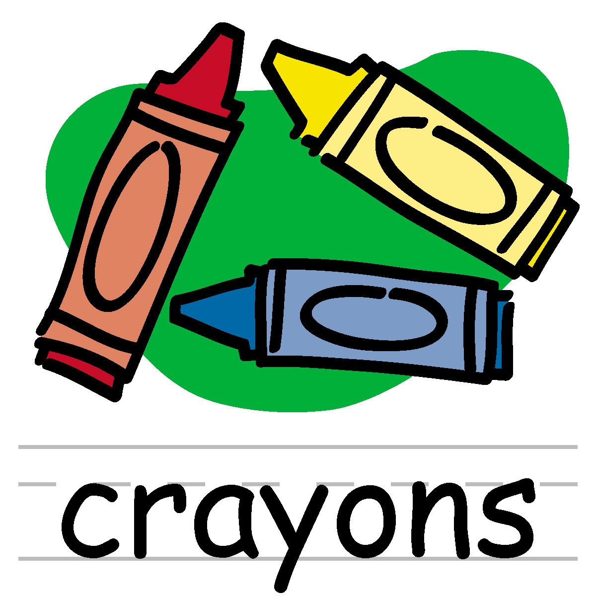 Color Crayons Clipart