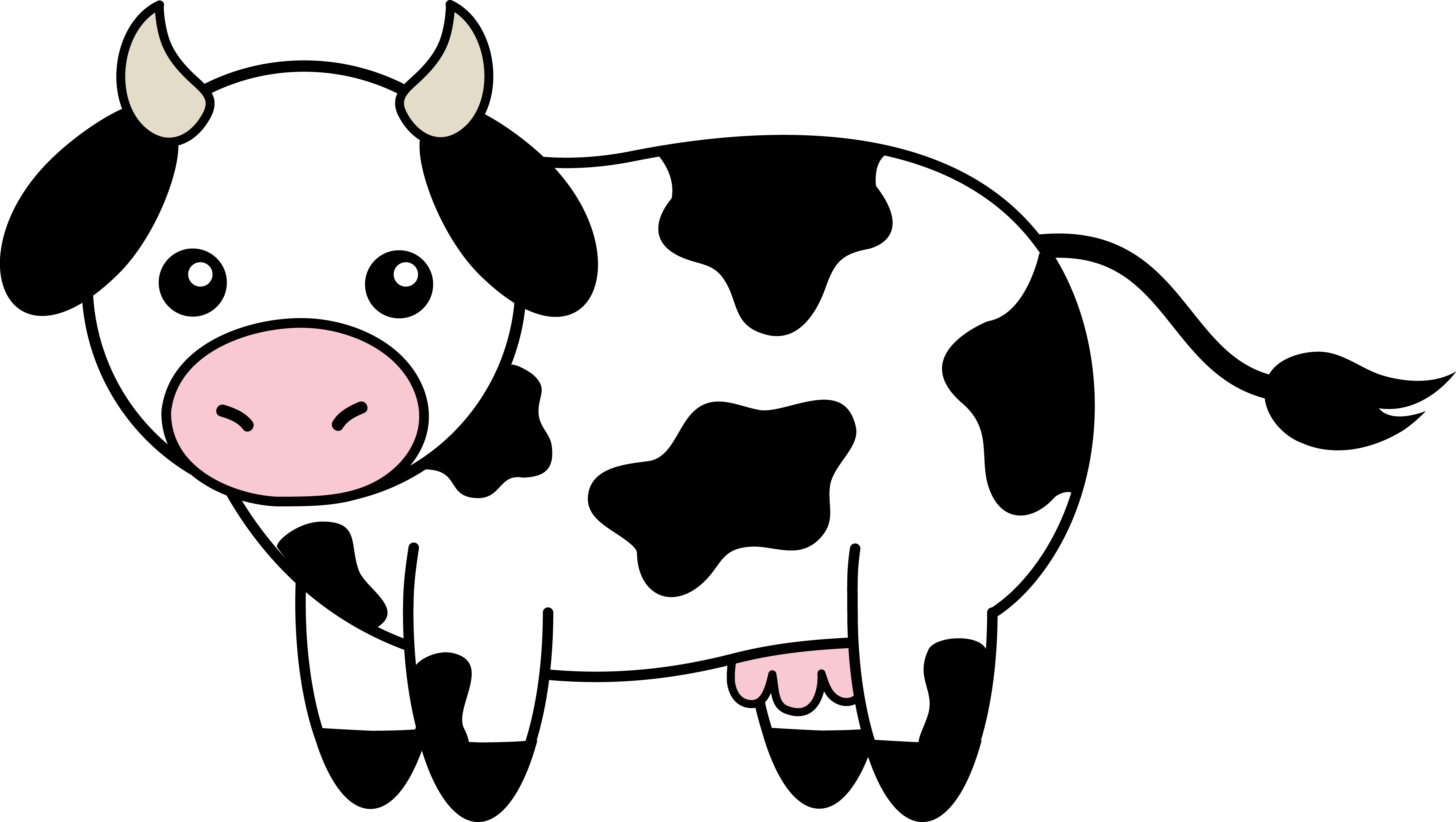 Cow head clipart black and white ffa