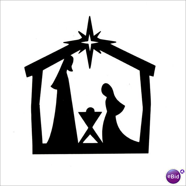 Manger Silhouette Free - ClipArt Best