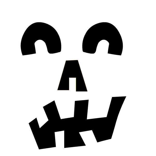 Peace Sign Pumpkin Stencil