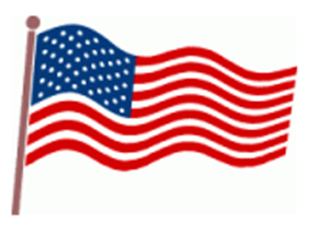 American flag clip art waving free clipart images - Clipartix