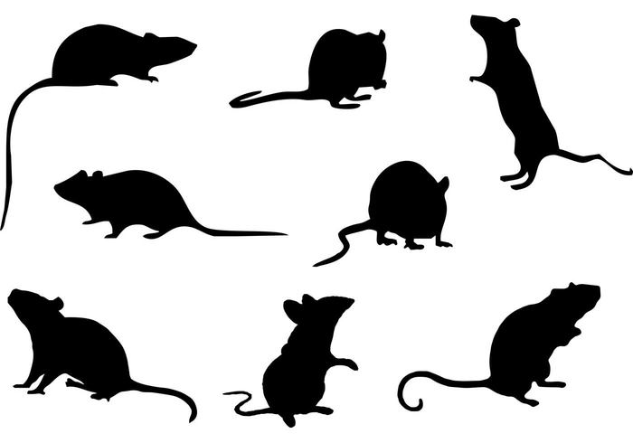 Free Mice Silhouette Vector - Download Free Vector Art, Stock ...