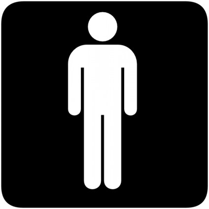 Bathroom Sign Man | Free Download Clip Art | Free Clip Art | on ...