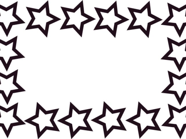 black star border clip art