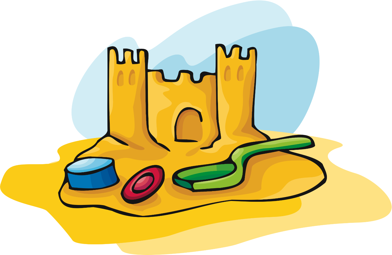 Sand castle images clip art