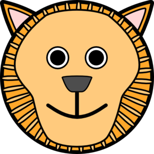 Circle Lion Head Clip Art - vector clip art online ...