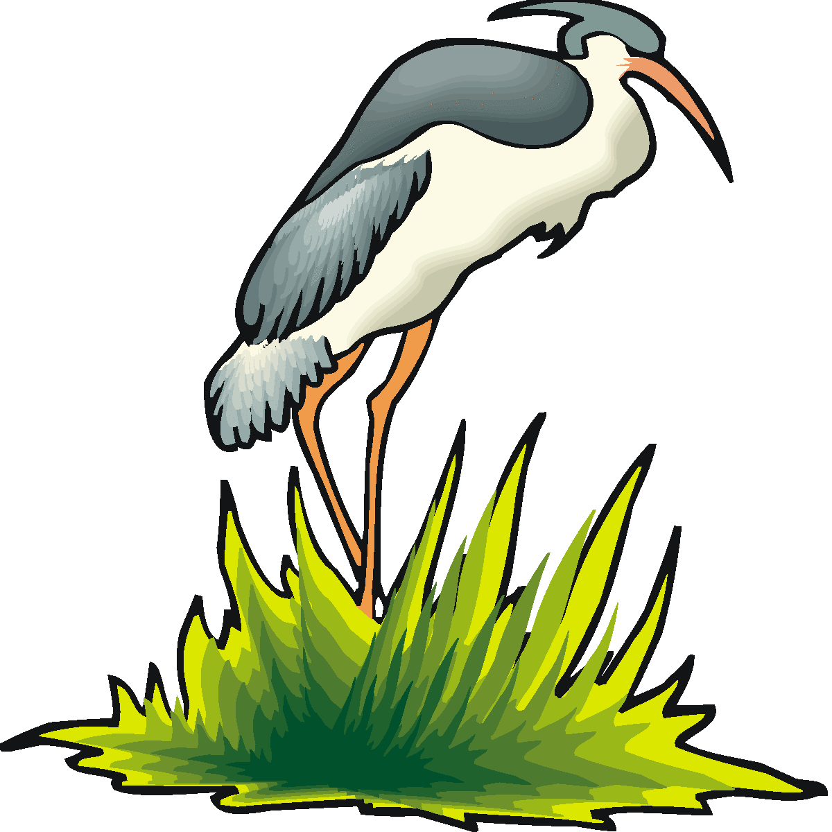 Heron clip art