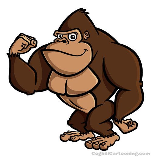 70s cartoon gorilla