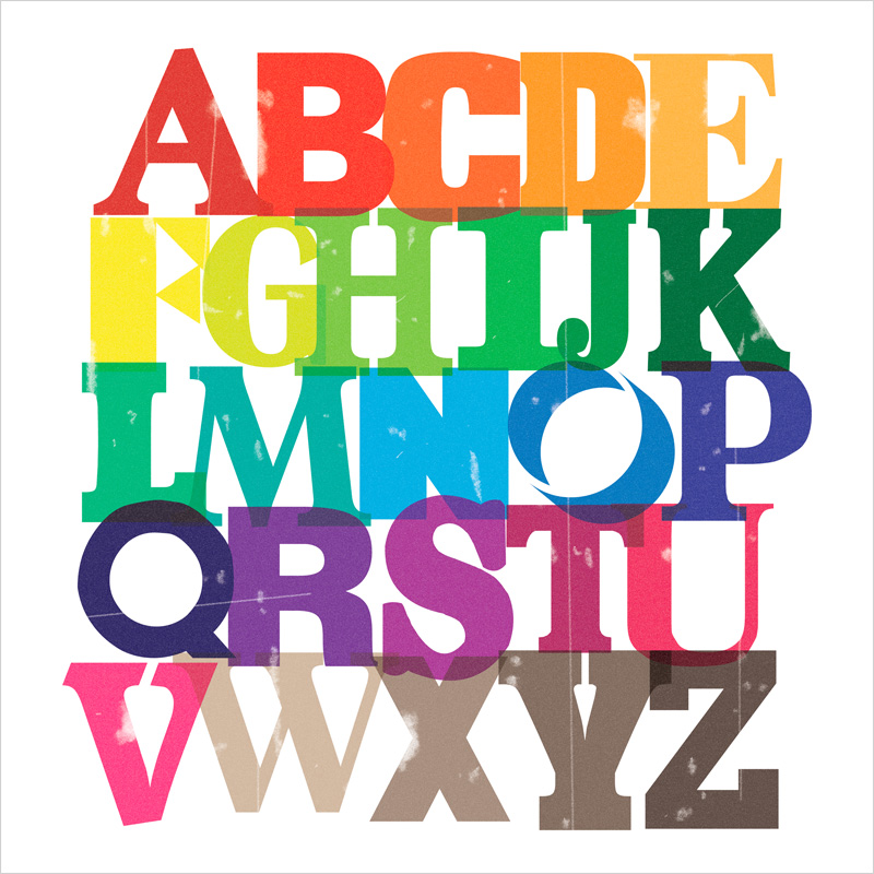 Graphic Alphabet Letters