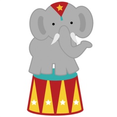 Carnival elephant clipart