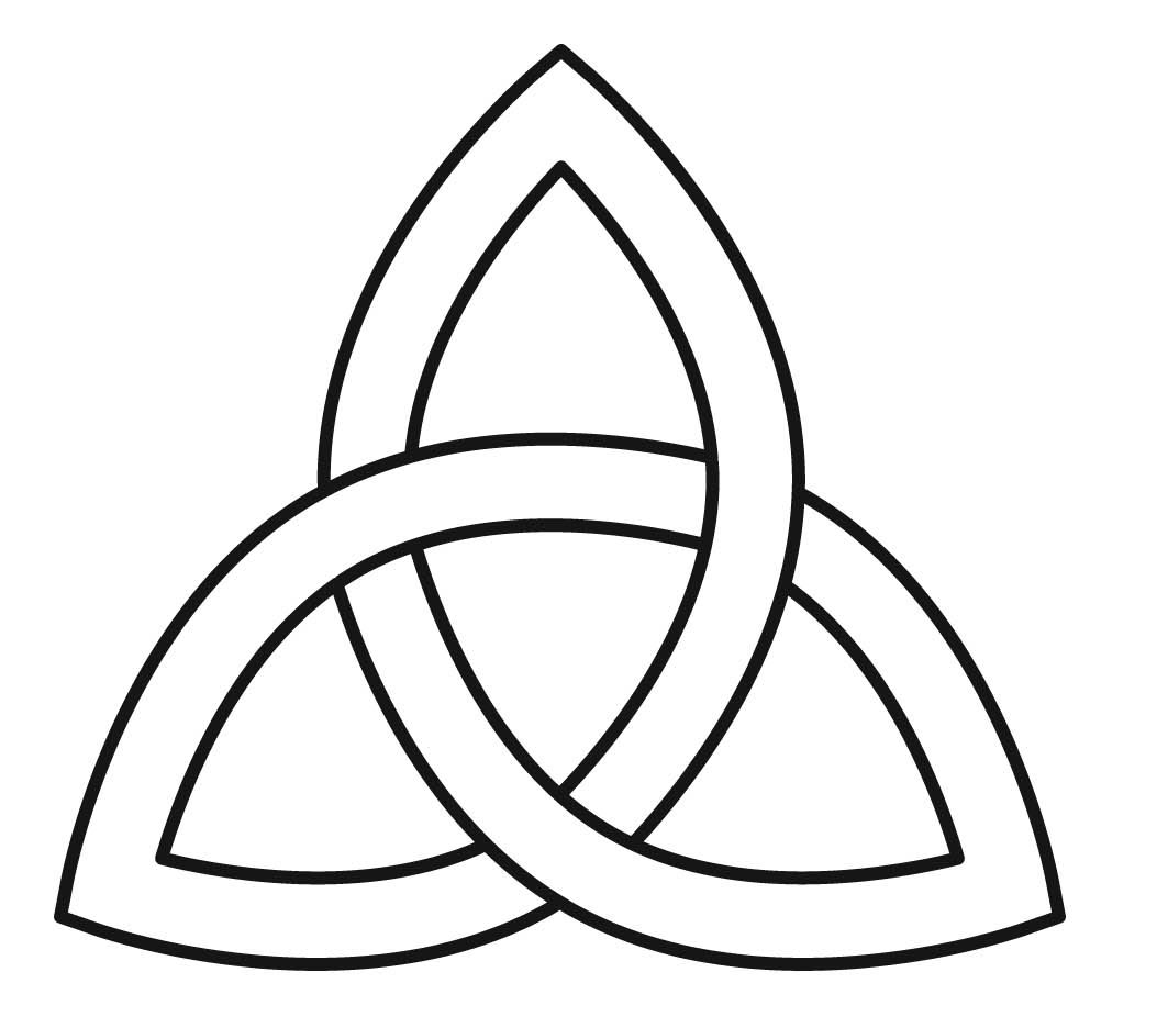 celtic trinity knot outline