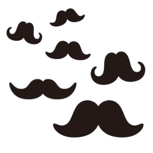 cute black mustache stickers by Mind Wave - Cute Stickers ...