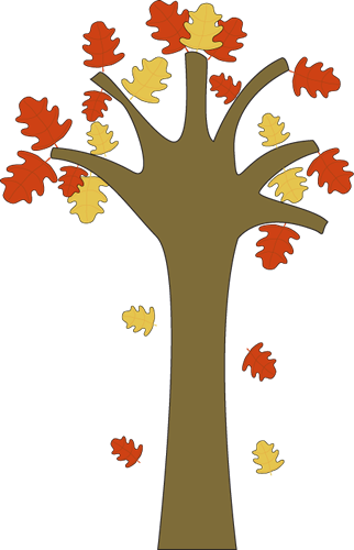 Clip Art Tree With Falling Leaves Clipart