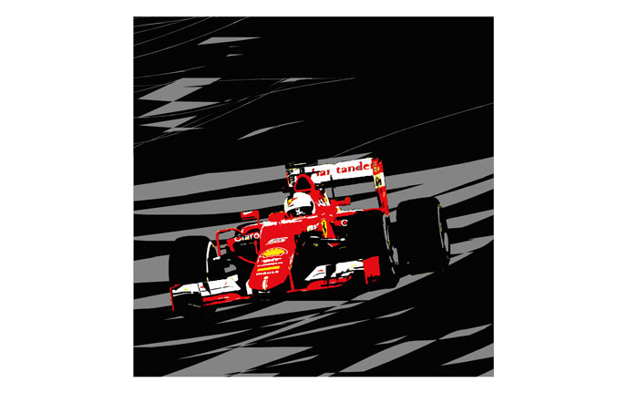 ROD NEER | Gallery for Ferrari-art, Ferrari in the style of Pop Art