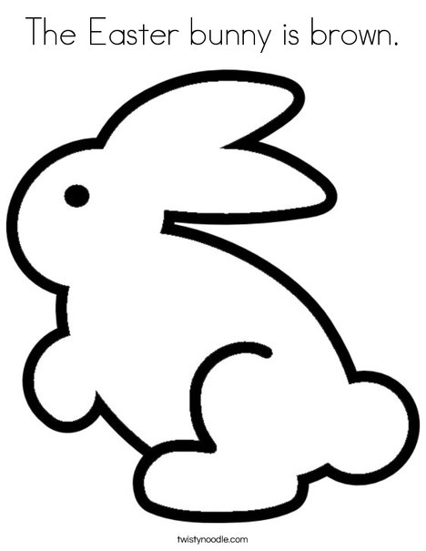 Easter Bunny Outline ClipArt Best