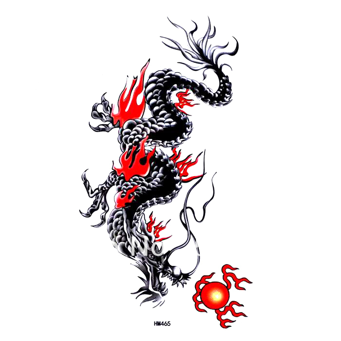 Black Dragon Back Tattoos - ClipArt Best