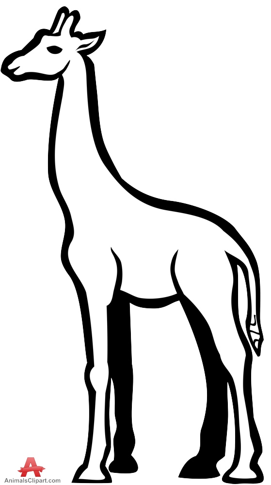 Giraffe clipart black