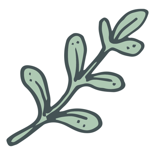 Olive branch hand drawn cartoon icon 4 - Transparent PNG/SVG