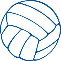Volleyball outline clipart free