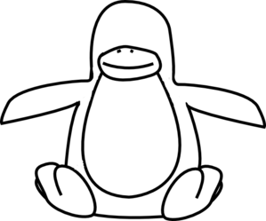 31+ Penguin Outline Clip Art