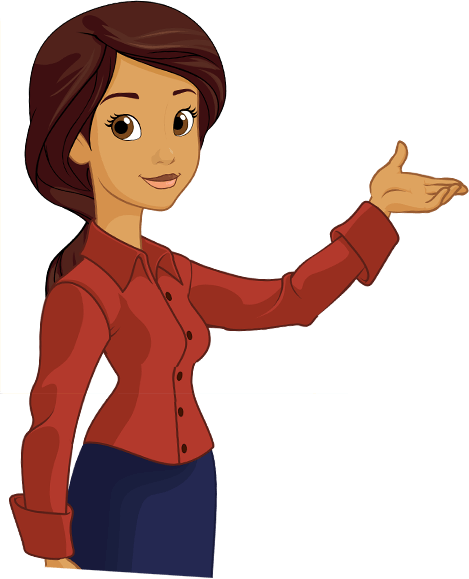 Female english teacher clipart