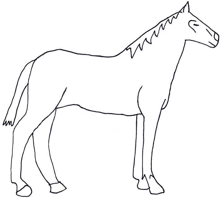 Best Photos of Horse Templates And Patterns - Horse Template ...