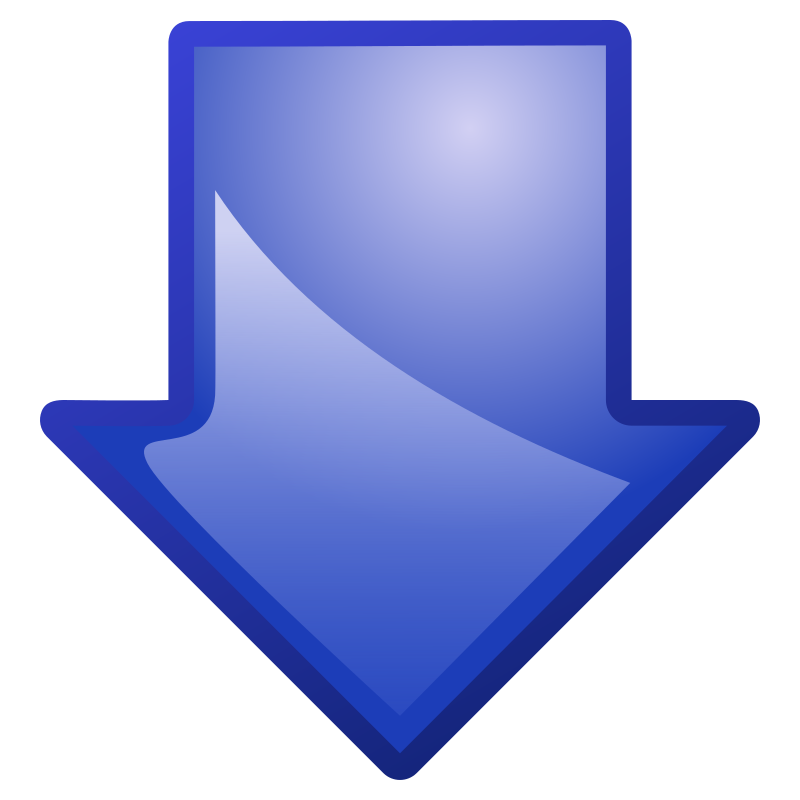 Clipart - arrow-blue-down