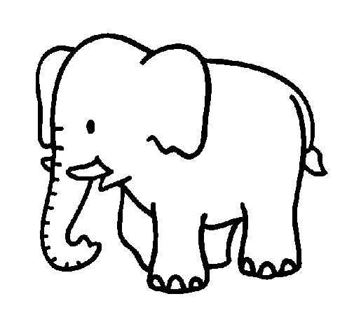 Coloriage Elephant - Les beaux dessins de Animaux Ã  imprimer et ...