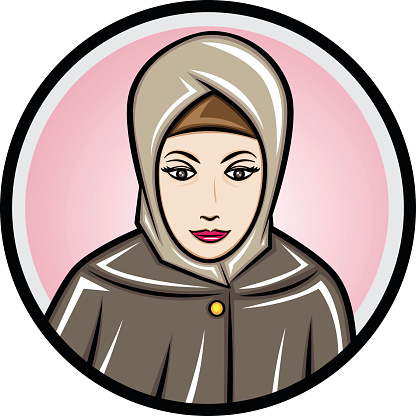 Cartoon Of Beautiful Iranian Women Clip Art, Vector Images ...