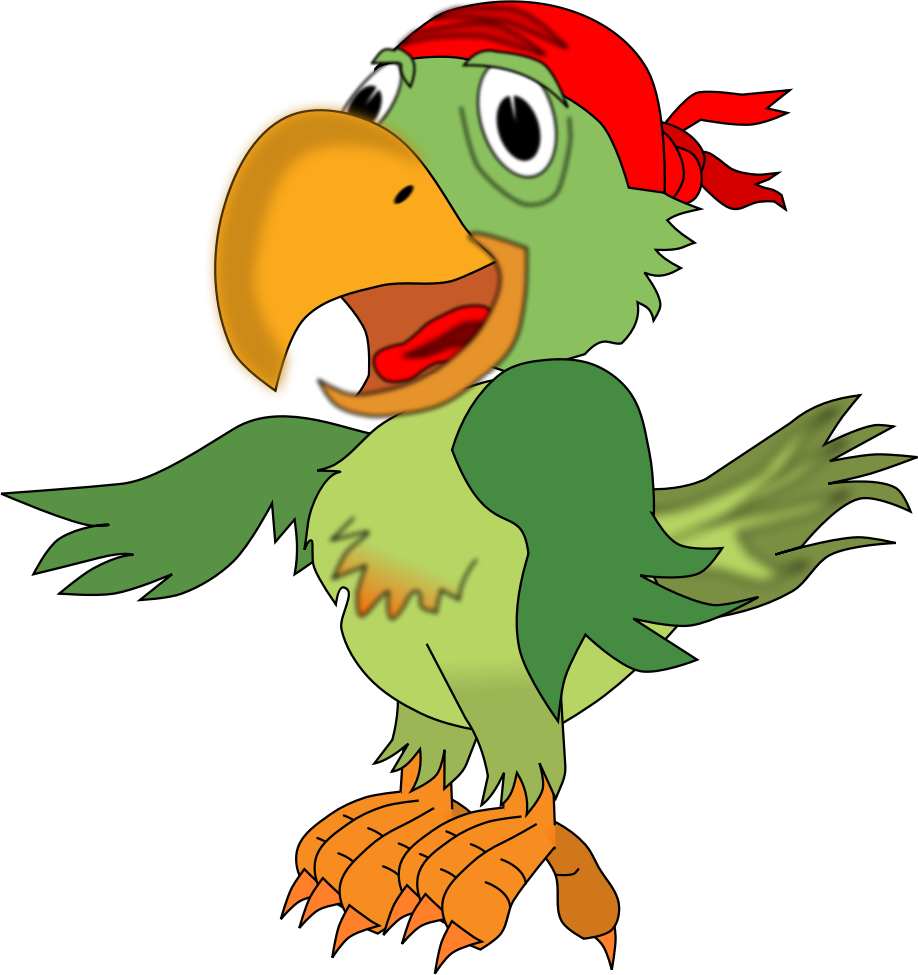 Clipart - Pirate parrot