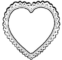 deviantART: More Like BW Lace Heart png by