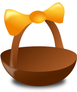 Empty Easter Basket clip art - vector clip art online, royalty ...