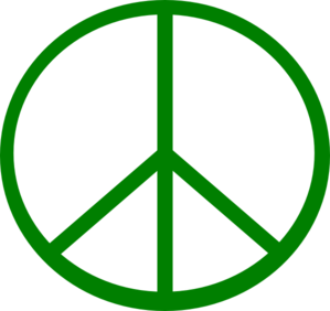 Green Peace Sign clip art - vector clip art online, royalty free ...