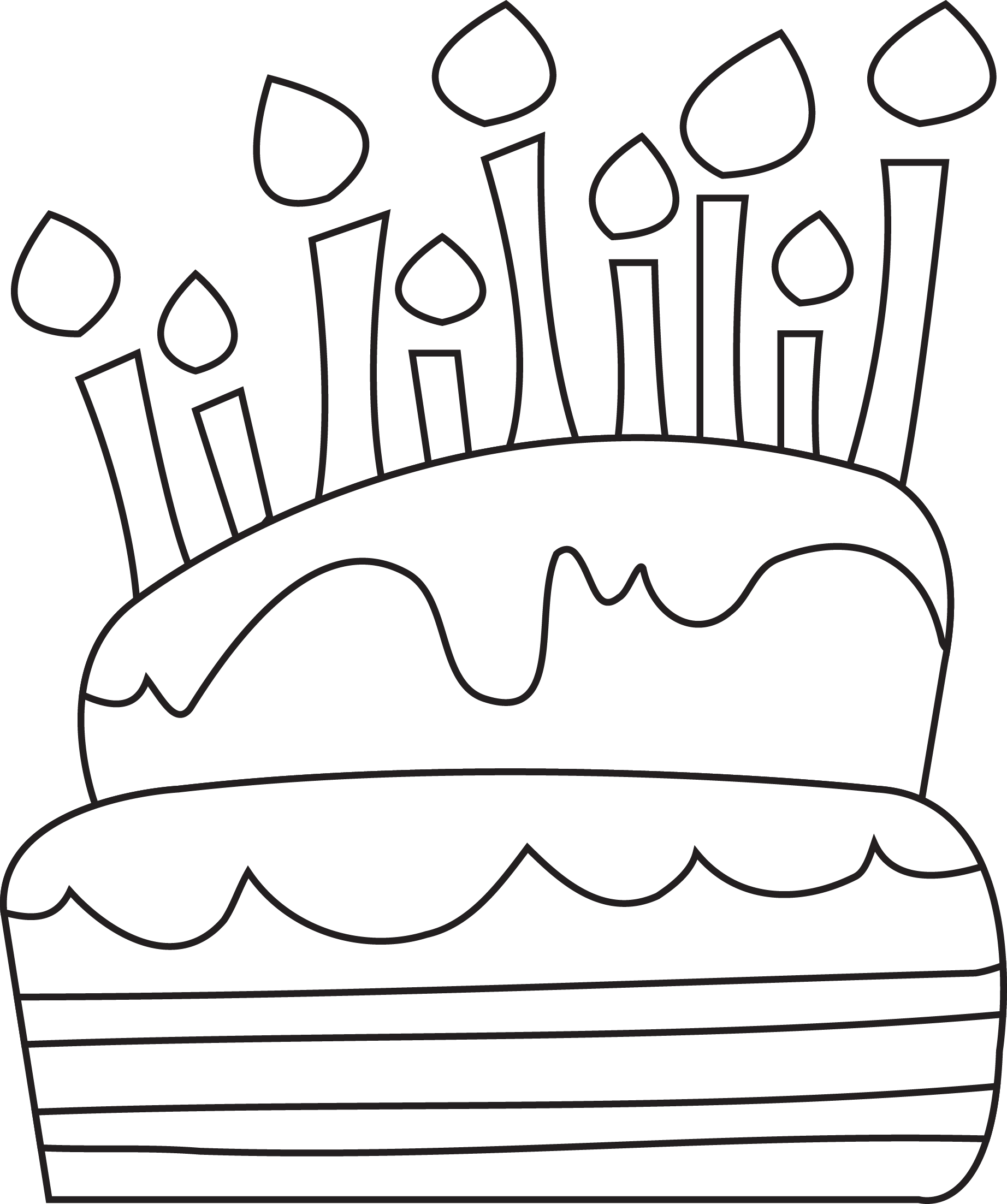 Birthday Cakes Drawings