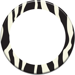 Custom Buttons | Zebra Print Custom Buttons Pins