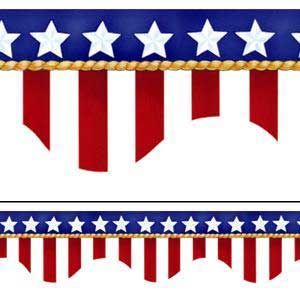 Corner american flag clipart